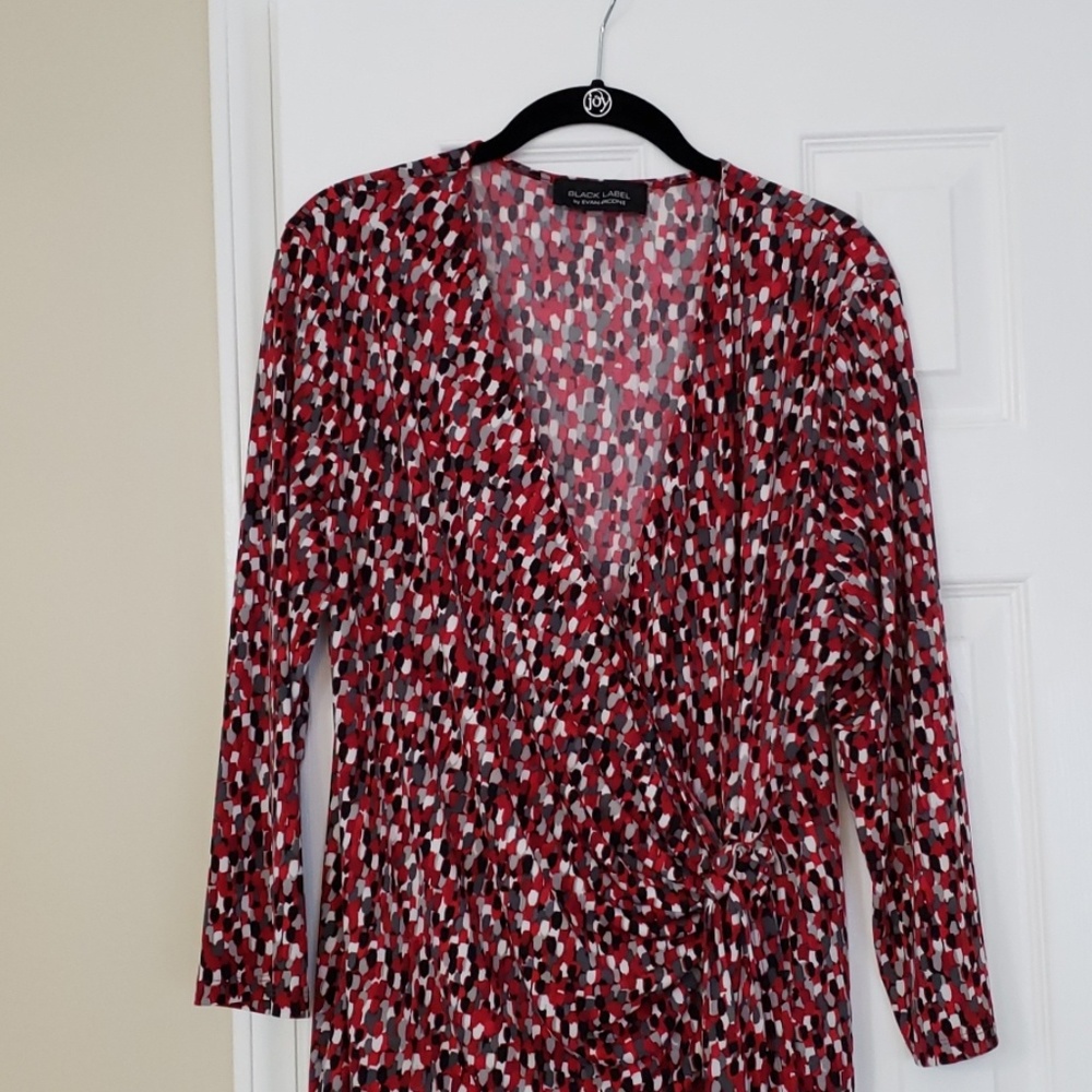 Black Label by Evan Piccone faux wrap top size XL